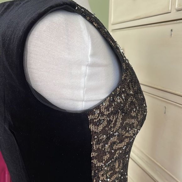 White House Black Market Leopard Sequin Dress size 2 - Picture 4 of 9